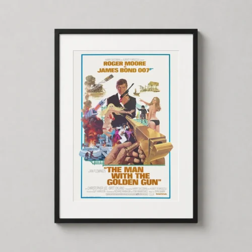 The Man with the Golden Gun 1974 James Bond Vintage Movie Poster