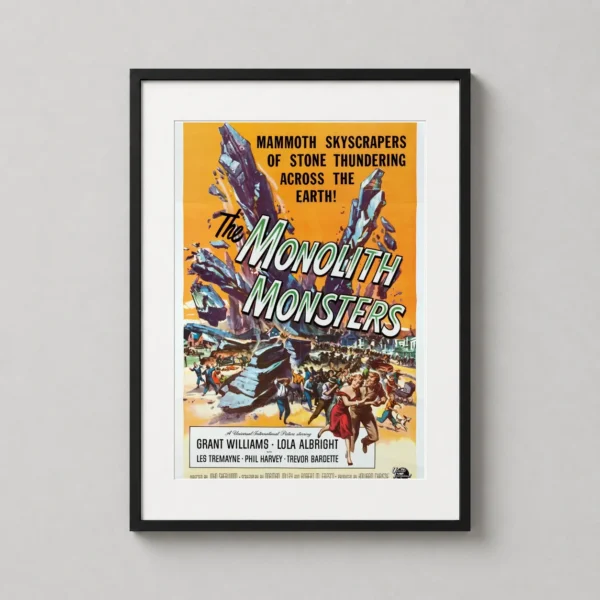 The Monolith Monsters 1957 Sci-Fi Movie Poster