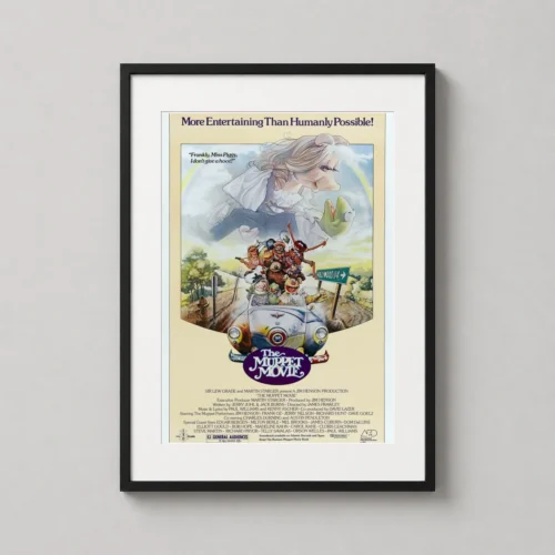 The Muppet Movie 1979 Retro Hollywood Adventure Movie Poster