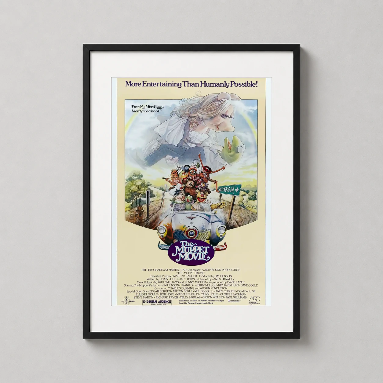 Muppet — vintage 1979 film poster featuring Kermit the Frog, Miss Piggy, and