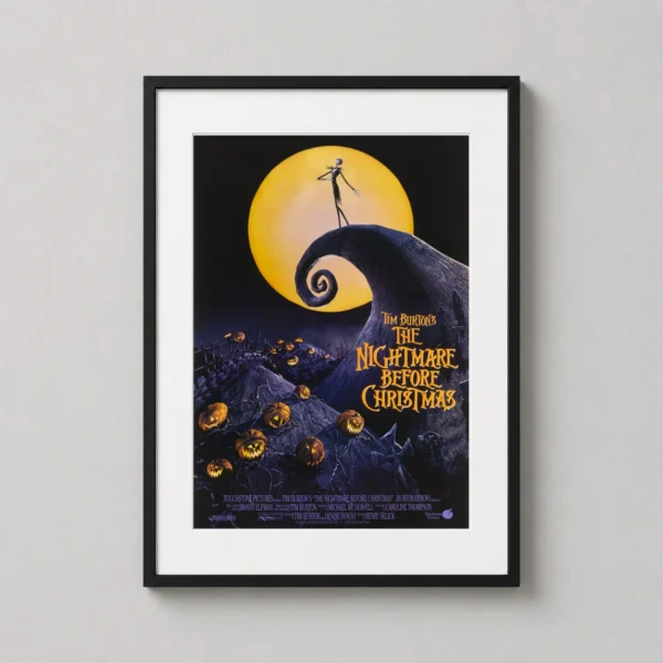 The Nightmare Before Christmas Jack Skellington Movie Poster