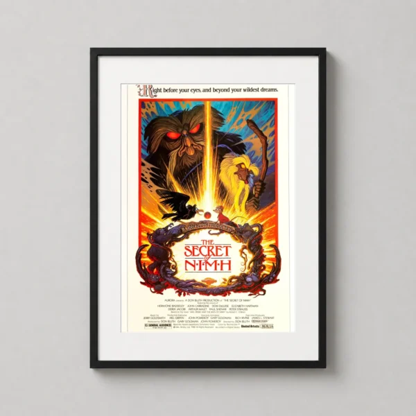 The Secret of NIMH 1982 Animated Fantasy Movie Poster