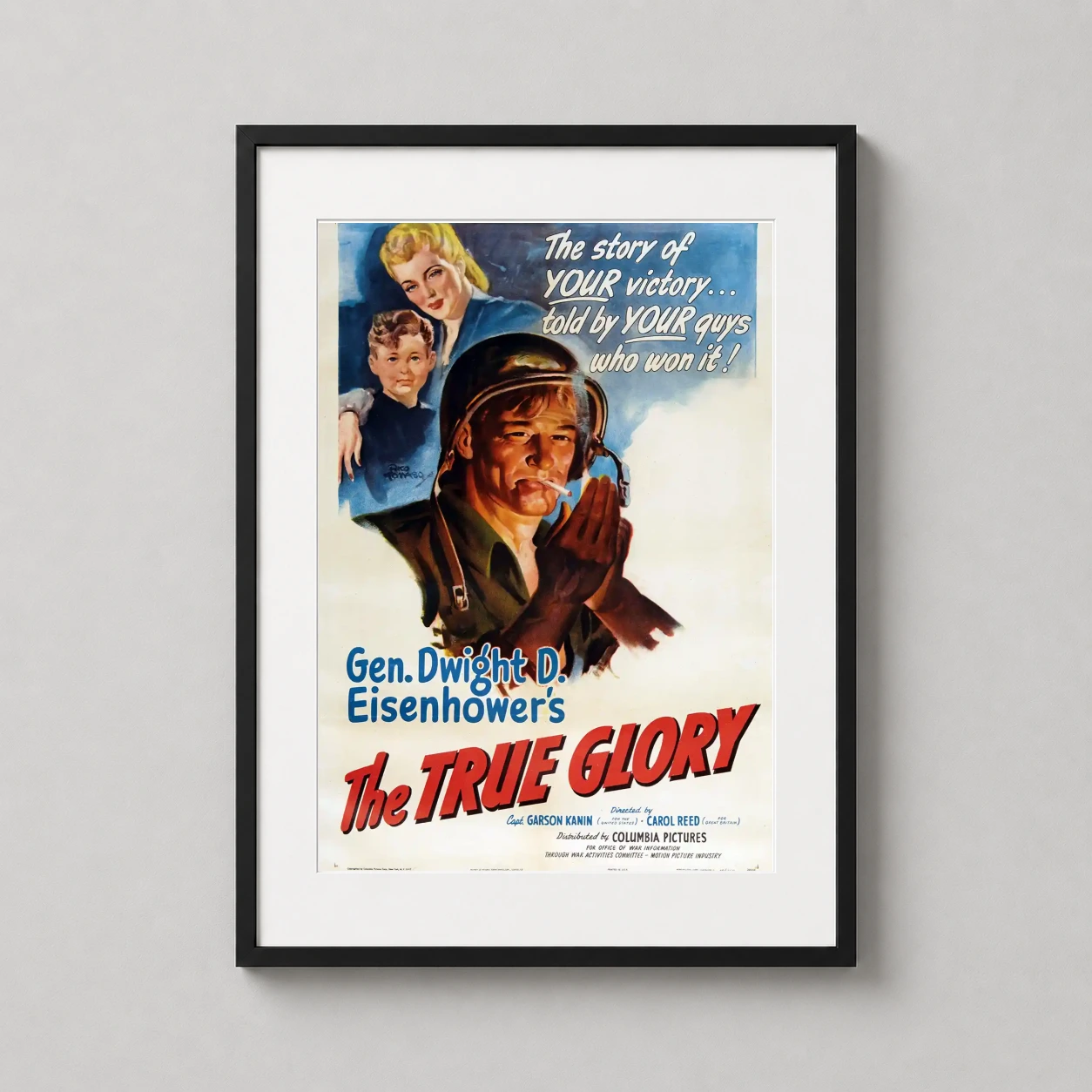 True Glory Documentary — features the Academy Award-winning WWII documentary artwork with