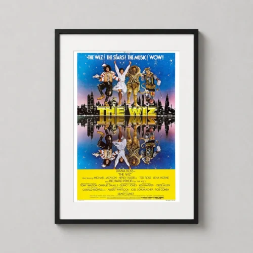 The Wiz 1978 Vintage Psychedelic Movie Poster