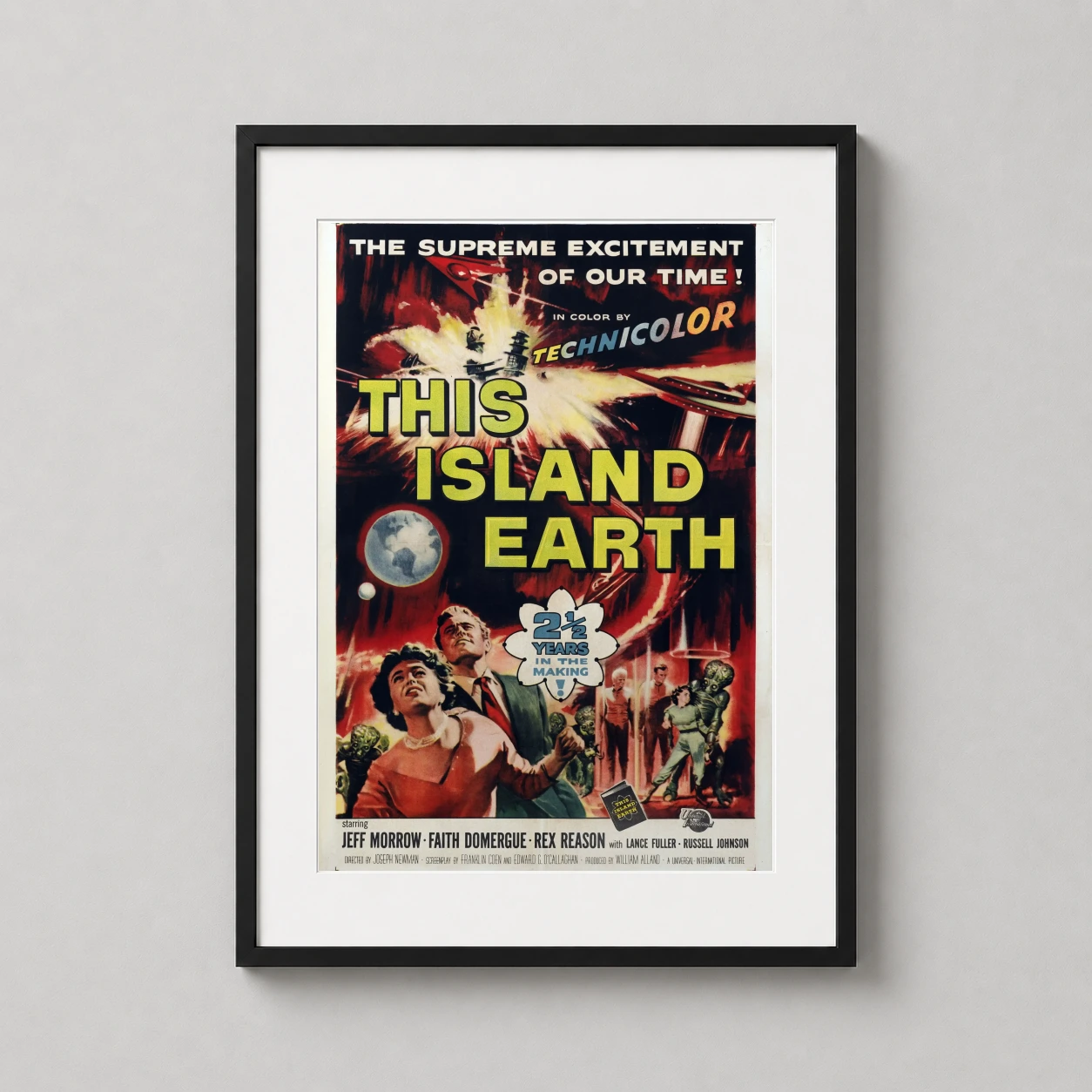 This Island Earth — vibrant 1955 This Island Earth movie poster featuring dramatic