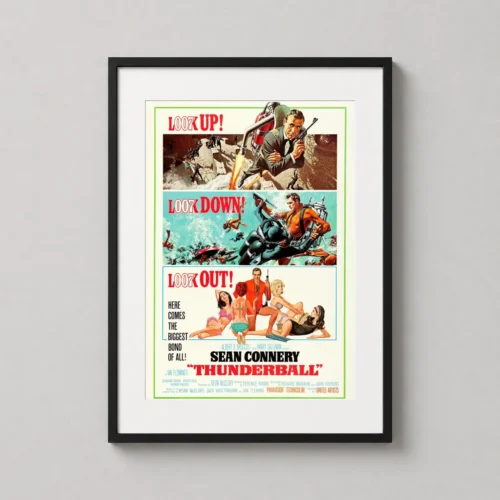 Thunderball 1965 James Bond Sean Connery Movie Poster