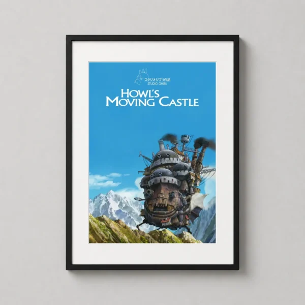 Howl's Moving Castle Studio Ghibli Mechanical Fortress Movie Poster