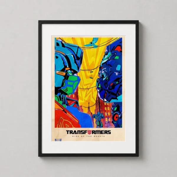 Transformers Rise of the Beasts Optimus Prime and Primal Movie Poster