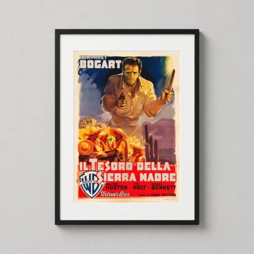 Treasure of the Sierra Madre Humphrey Bogart Vintage Movie Poster