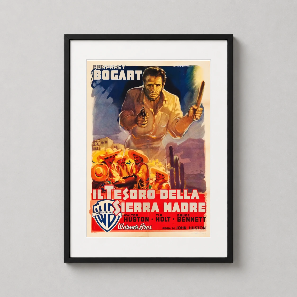 Treasure of the Sierra Madre — vintage Italian film poster for The Treasure of the Sierra Madre