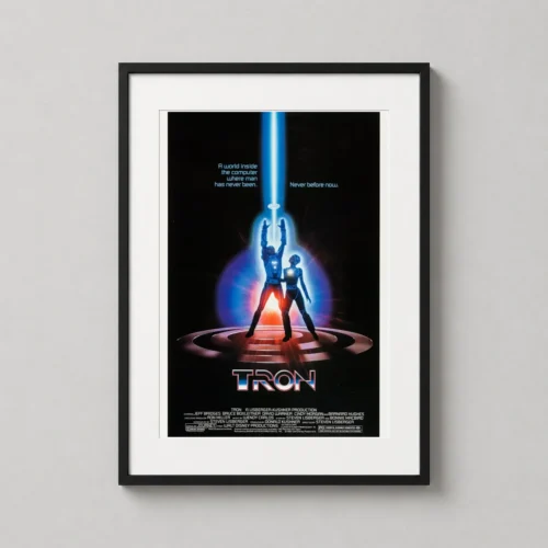 Tron 1982 Vintage Science Fiction Movie Poster
