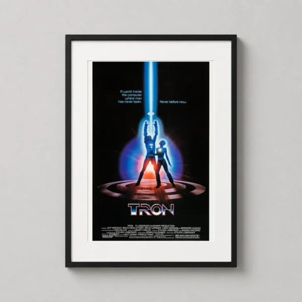 Tron 1982 Vintage Science Fiction Movie Poster