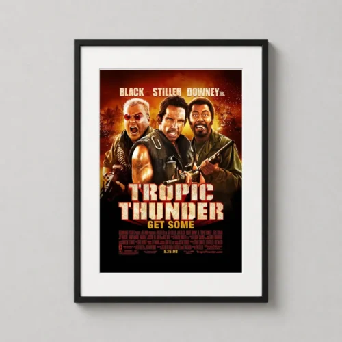 Tropic Thunder 2008 Satirical Comedy Movie Poster