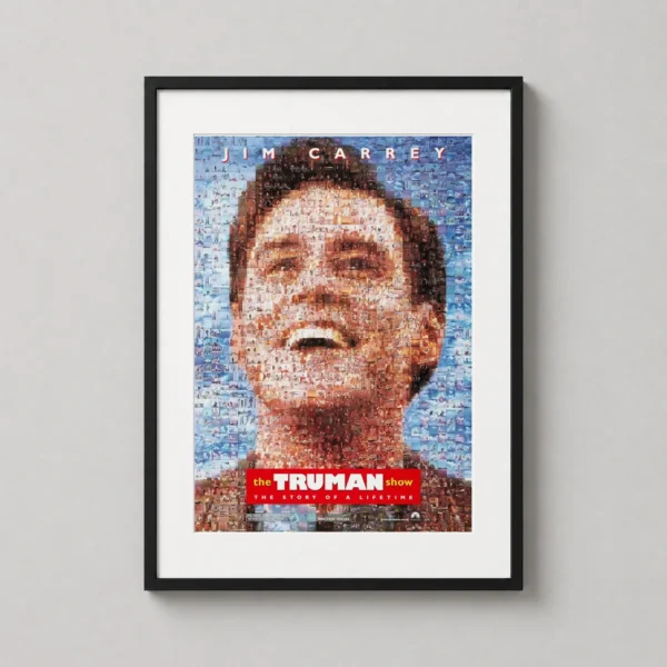Truman Show 1998 Jim Carrey Mosaic Movie Poster