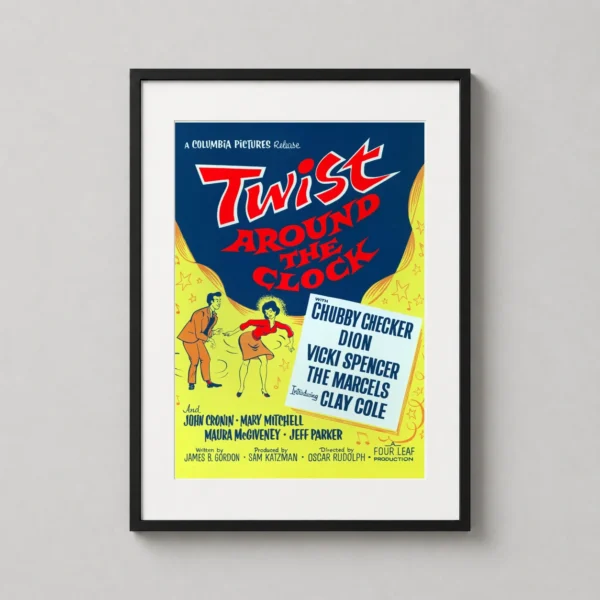 Twist Around the Clock 1961 Vintage Movie Musical Movie Poster