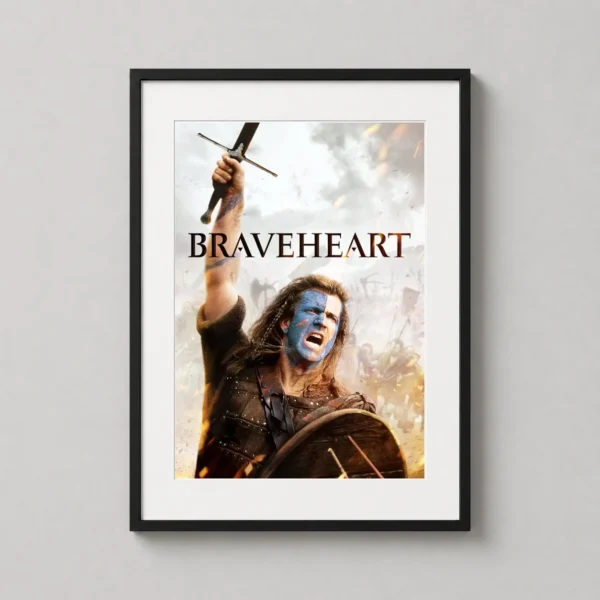 Braveheart 1995 Mel Gibson William Wallace Movie Poster