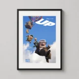 Up 2009 Animated Carl and Russell Movie Poster