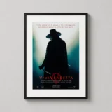 V for Vendetta Mask and Cloak Cinematic Movie Poster