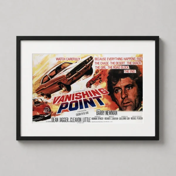 Vanishing Point 1971 British Cult Classic Movie Poster