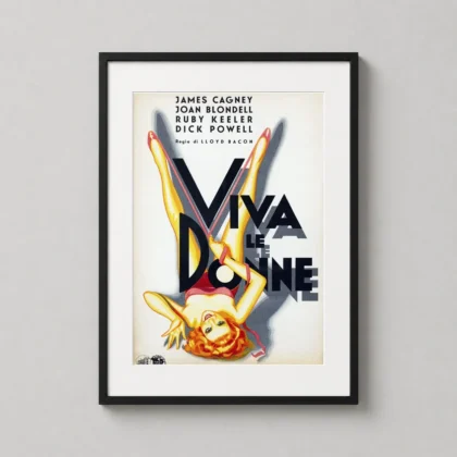 Footlight Parade — vibrant Italian vintage movie poster for Footlight Parade featuring a