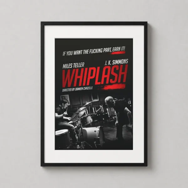 Whiplash Andrew Neiman Drum Scene Print Movie Poster