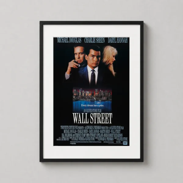 Wall Street 1987 Gordon Gekko Cinema Movie Poster