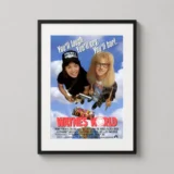 Wayne's World 1992 Retro Comedy Movie Poster