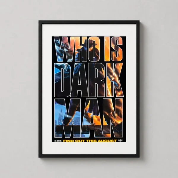 Darkman 1990 Cult Classic Movie Teaser Movie Poster