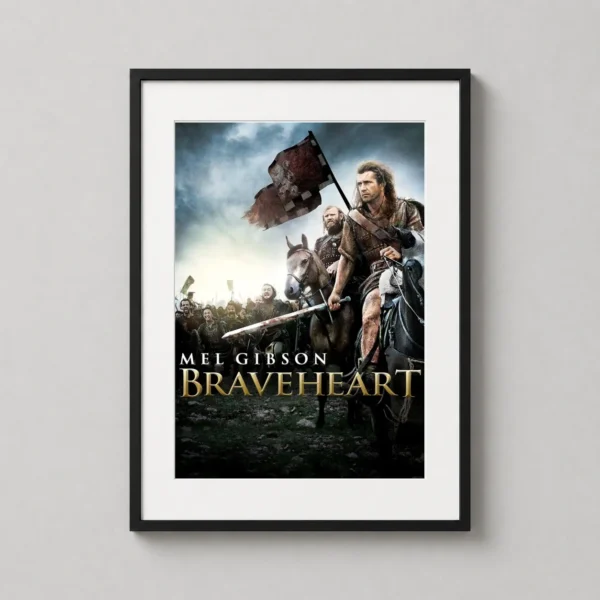 Braveheart William Wallace Battle Scene Movie Poster