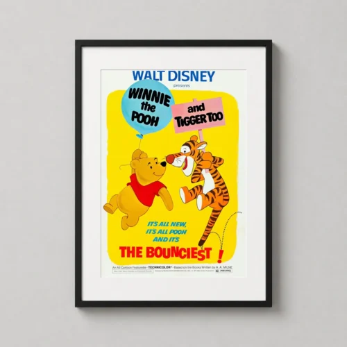 Winnie the Pooh and Tigger Too 1974 Vintage Movie Poster