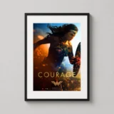 Wonder Woman 2017 Movie Courage Amazonian Warrior Movie Poster