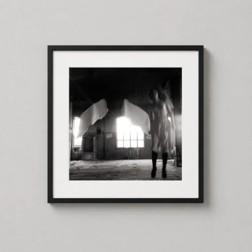 Francesca Woodman Floating Figure Black and White Photography Print