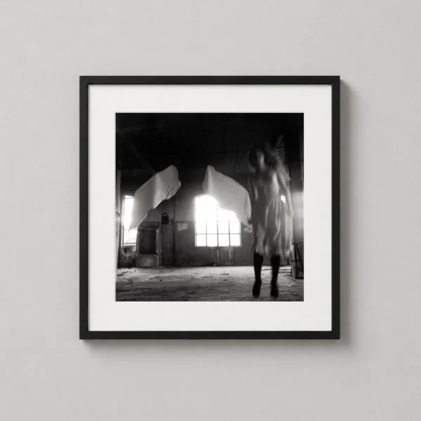 Francesca Woodman Floating Figure Black and White Photography Print