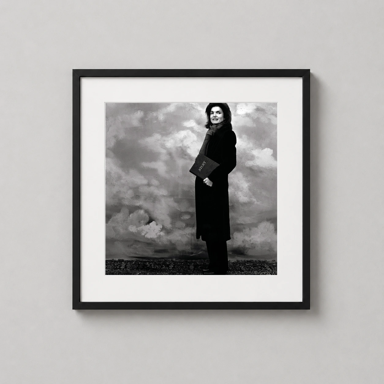 Jacqueline Onassis York Photo — black and white portrait of Jacqueline Kennedy Onassis in New York City