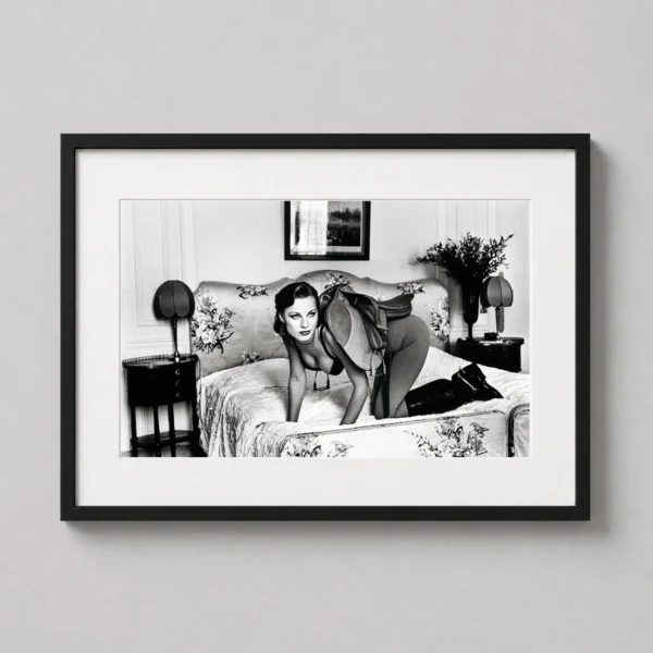 Helmut Newton Saddle I Paris at Hotel Lancaster Photography Print
