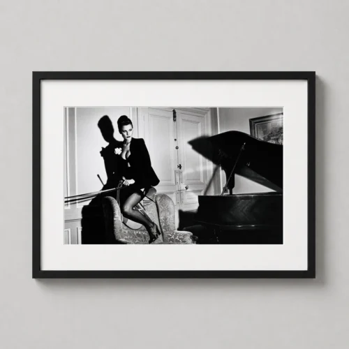 Helmut Newton Saddle II Paris 1976 Fashion Photography Print