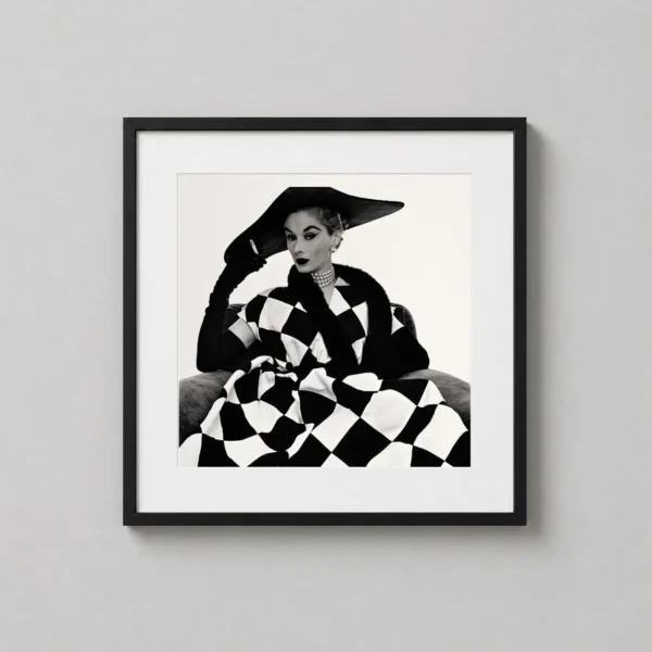 Harlequin Dress by Irving Penn, Lisa Fonssagrives Fashion Photography Print