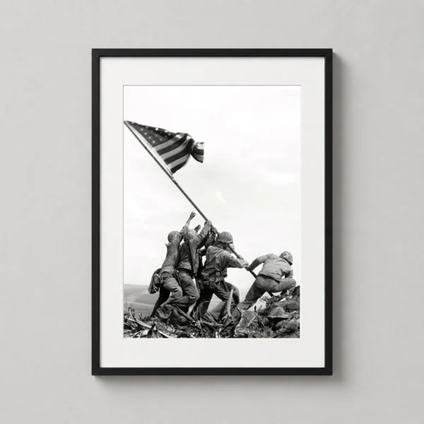 Raising the Flag on Iwo Jima Historic Photography Print