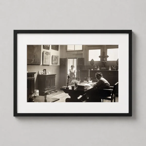Gertrude Stein and Alice B. Toklas in Paris Salon Photography Print