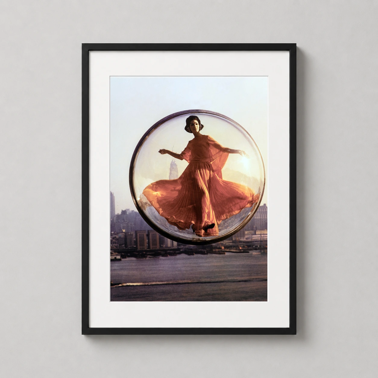 Melvin Sokolsky Over York Photo — high-fashion 1963 photography print by Melvin Sokolsky featuring a