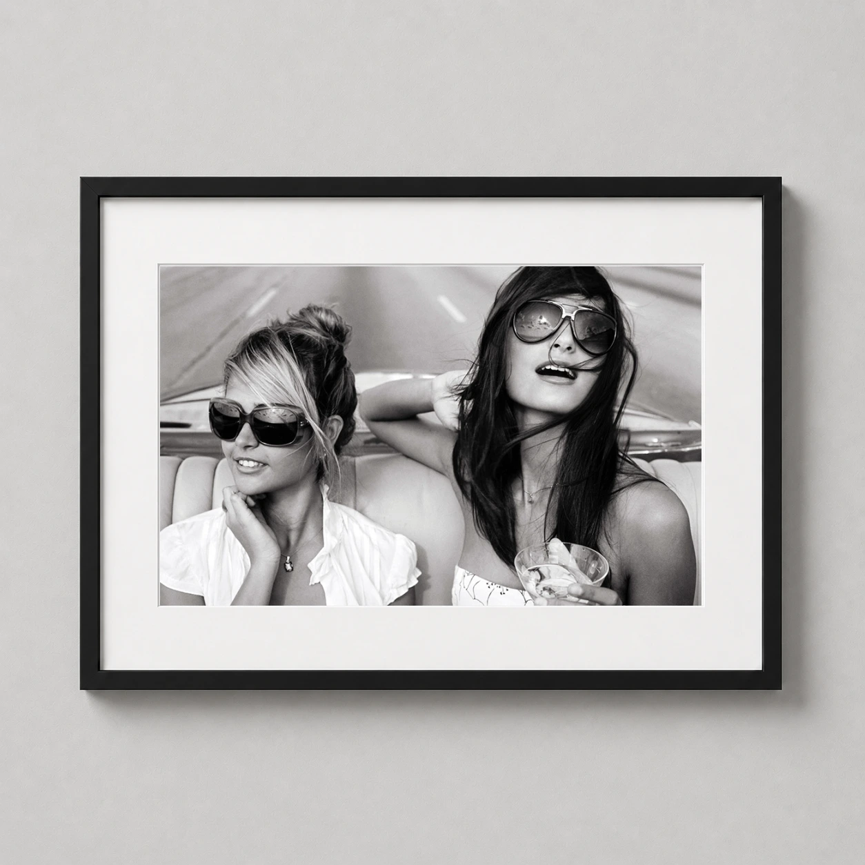 Michael Dweck Giselle Rachel Photo — black and white fine art photograph by Michael Dweck featuring two