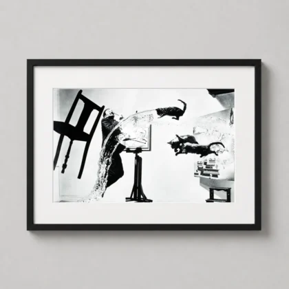 Philippe Halsman, Dalí Atomicus 1948 Surreal photography print for gallery wall display by MerchFuse