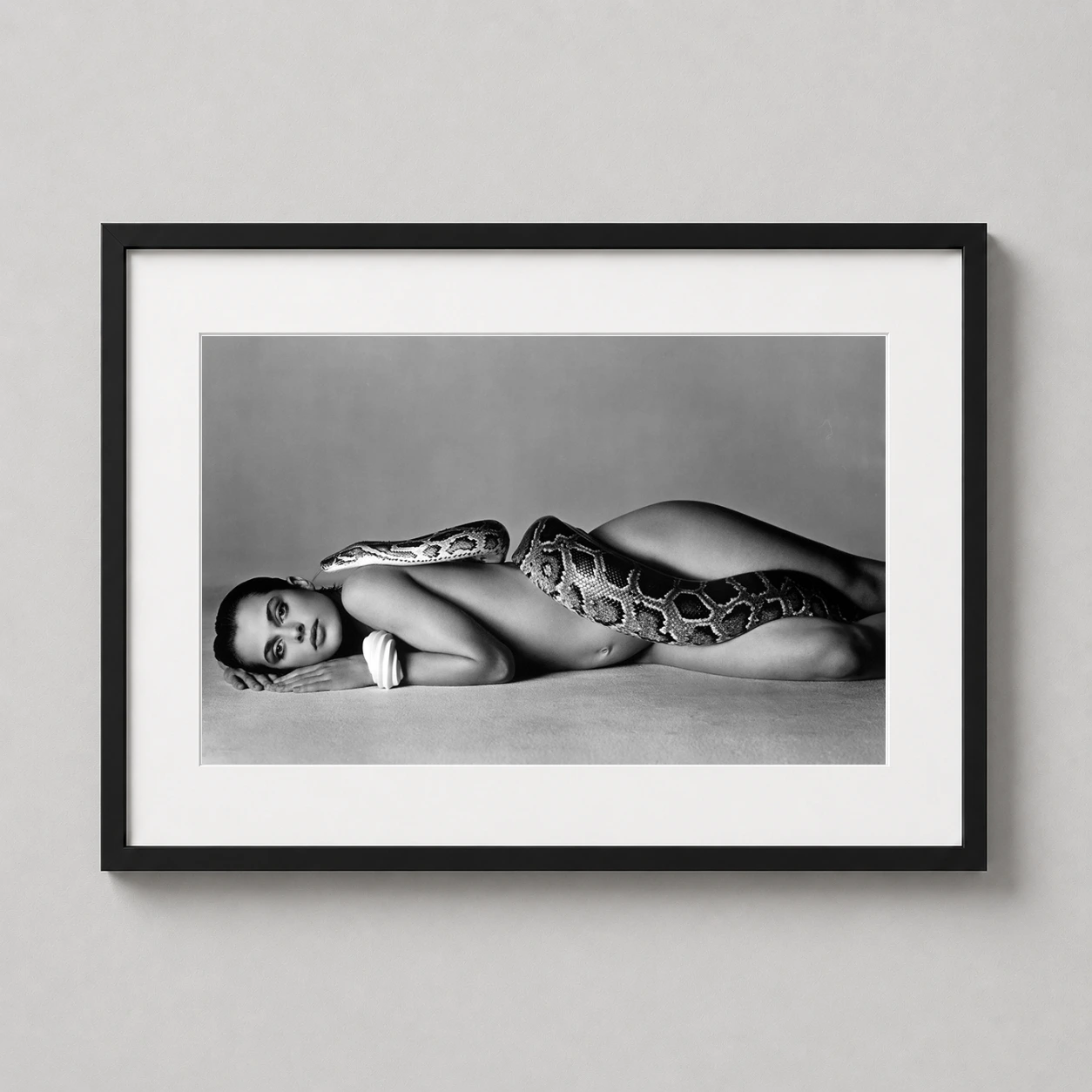 Richard Avedon Photography — black and white photographic print featuring actress Nastassja Kinski