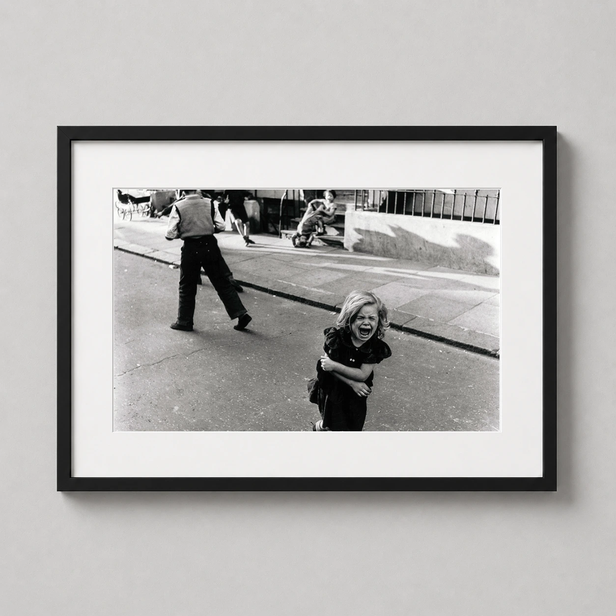 Roger Mayne — powerful black and white photograph by Roger Mayne capturing a child's