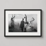 Sebastiao Salgado, South Sudan Cattle Camp Black and White Photography Print