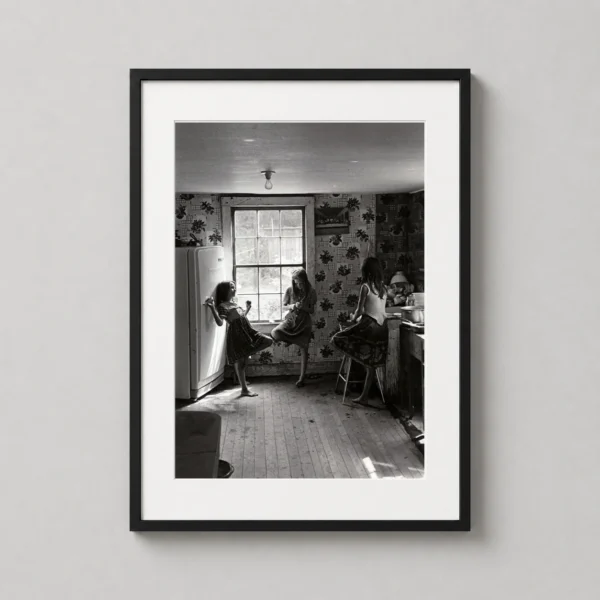 William Gedney Photography Print, Three Girls in Kitchen, Kentucky 1964
