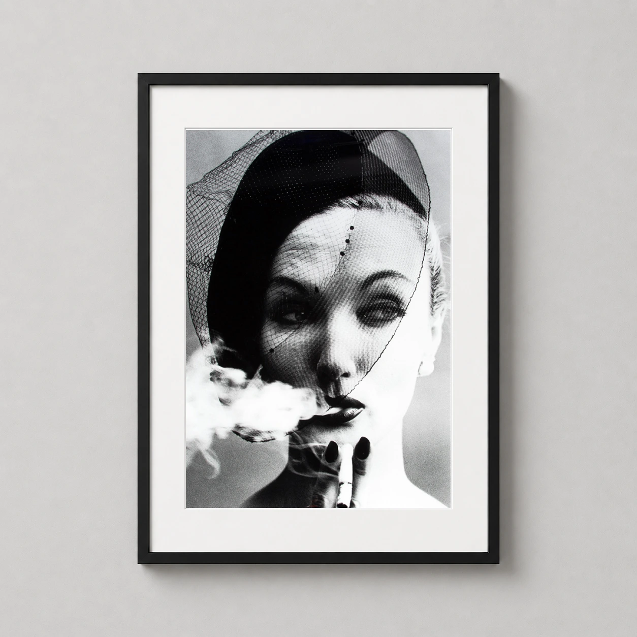 William Klein Poster Smoke — william Klein Smoke Veil Vogue Paris comes through as a fashion