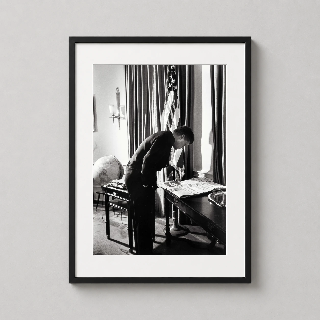 Eisenstaedt — JFK President Kennedy Oval Office 1961 comes through as a portrait