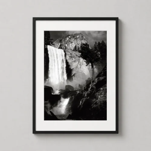 Ansel Adams Vernal Fall Yosemite Valley 1948 Photography Print