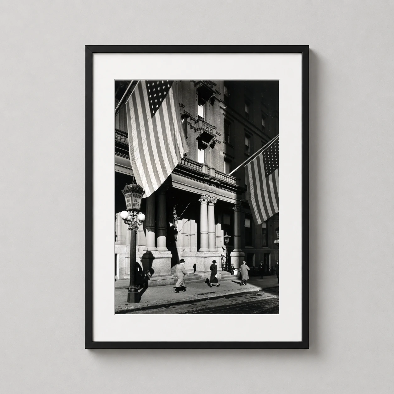 Murray Hill Hotel 112 — detailed black and white photograph by Berenice Abbott capturing the